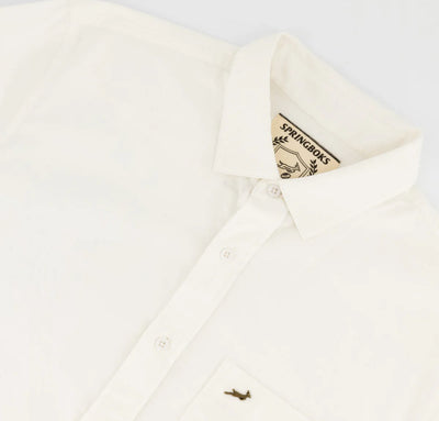 Springboks Tailored LS Oxford Shirt-White