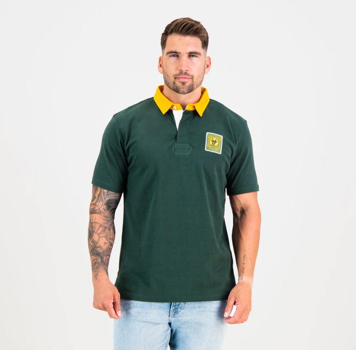 SA Supporters Classic SS Rugby Jersey-OS Green