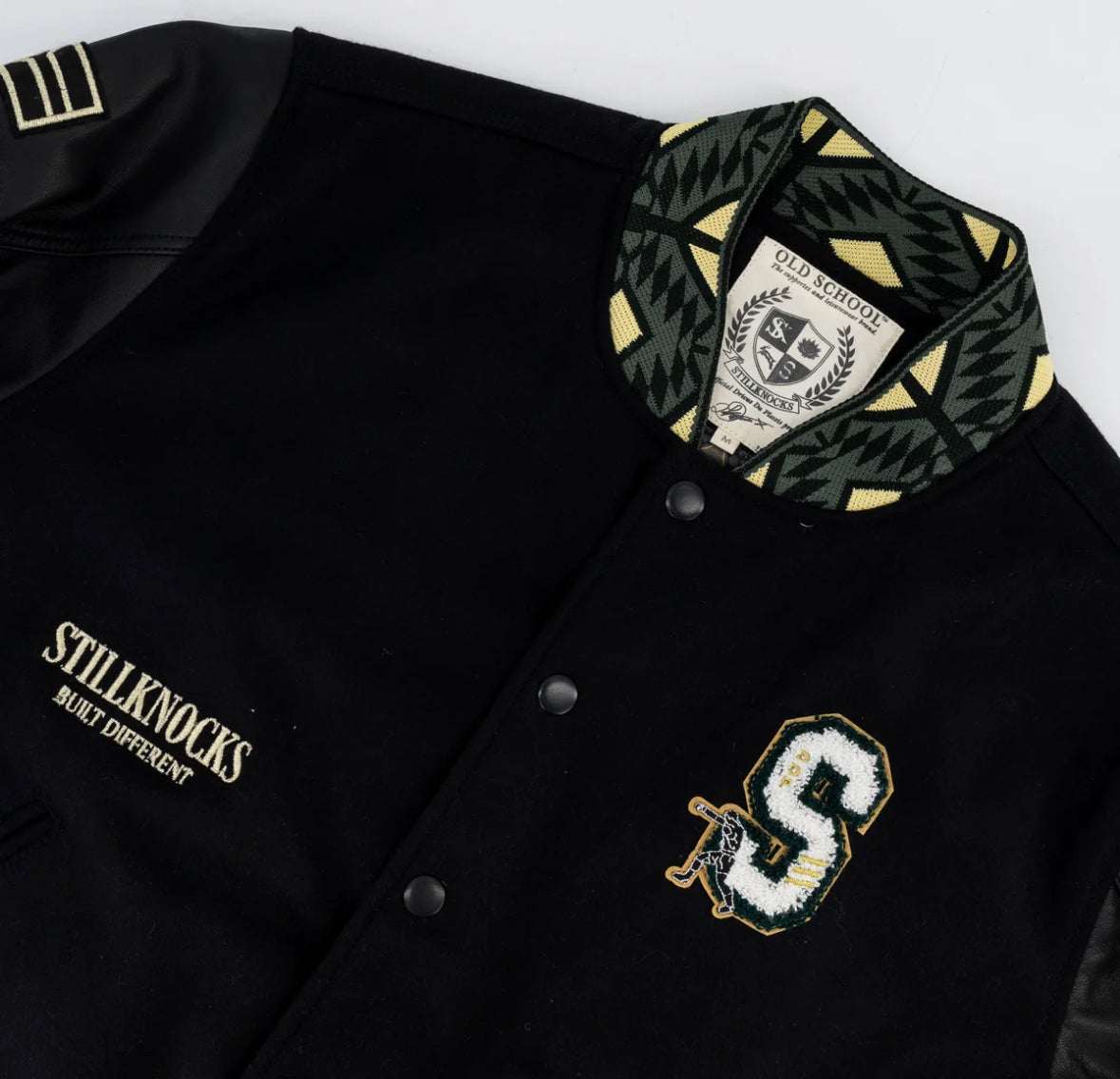 Stillknocks And Still Legends Bomber Jacket-Black