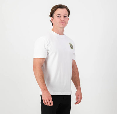 SA Supporters Stamp Reg Crew Tee-White