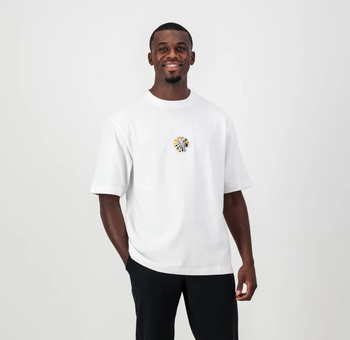 Kaizer Chiefs Pop Art Badge Boxy Tee- White