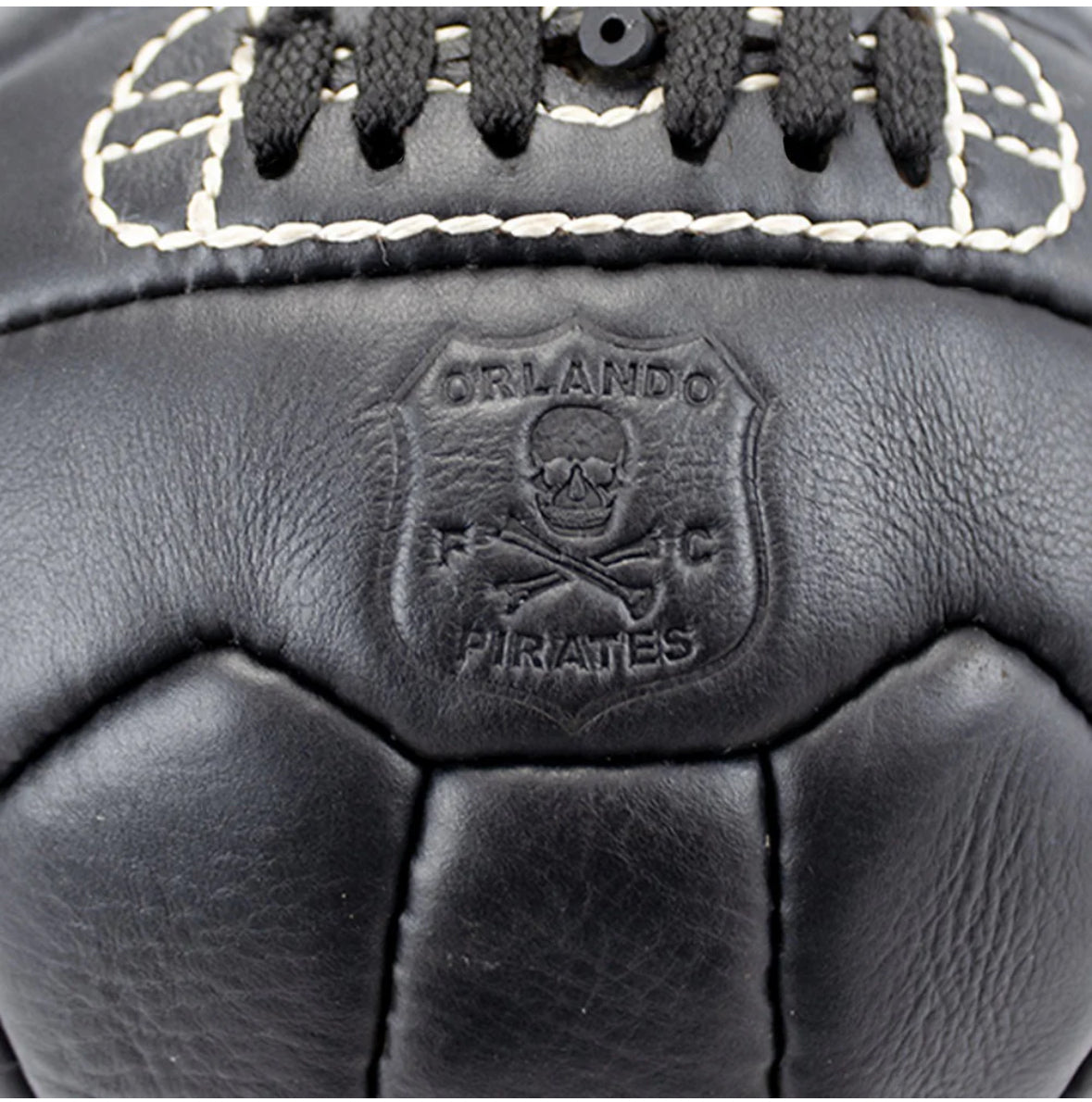 Orlando Pirates Leather Soccer Ball-Black