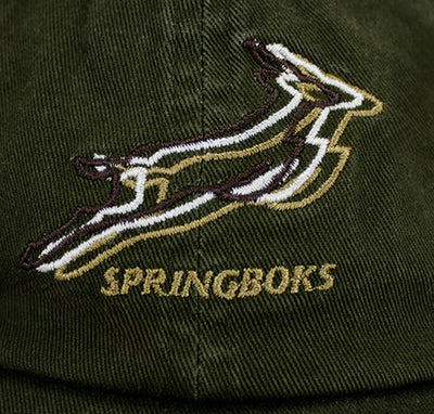 Springboks Triple Bok Dad Cap-Military Olive