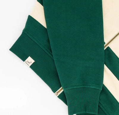 Springboks CB Zip Through Sweat-OS Green