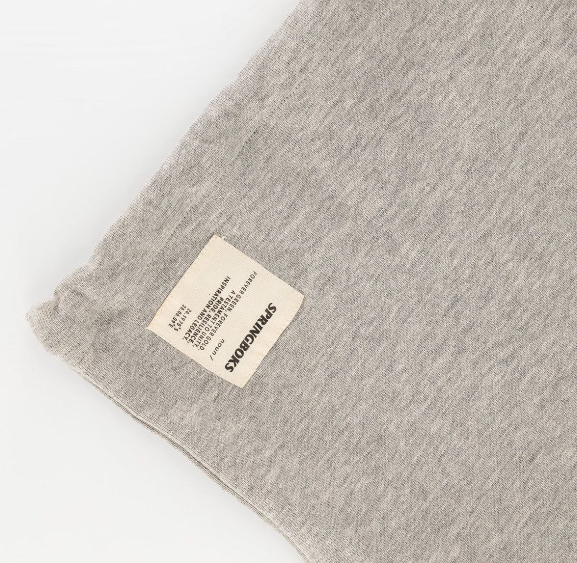 Springboks Crop Crew Sweat - LT Grey Melange