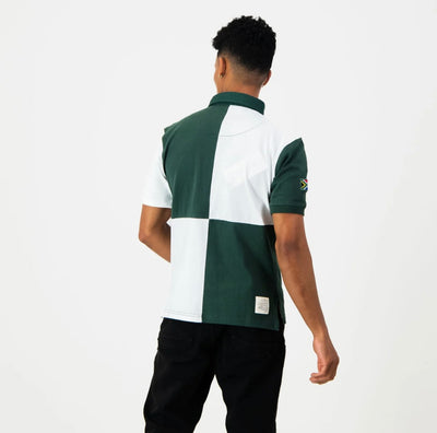 SA Supporters Quartered SS Rugby Jersey-White