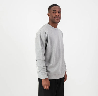 Springboks HS Small logo Crew Sweat - LT Grey Melange