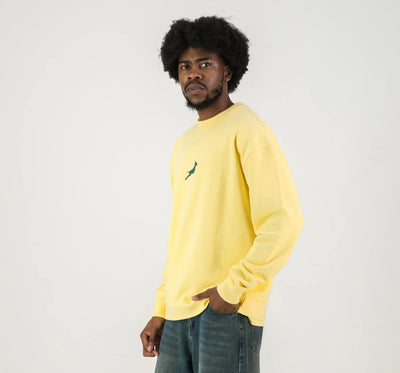 Springboks HS Middle Logo Crew Sweat - Sunshine