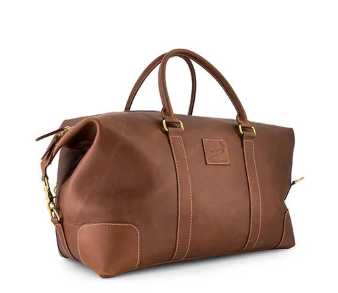 Springboks Weekender Duffle Bag-Dark Brown