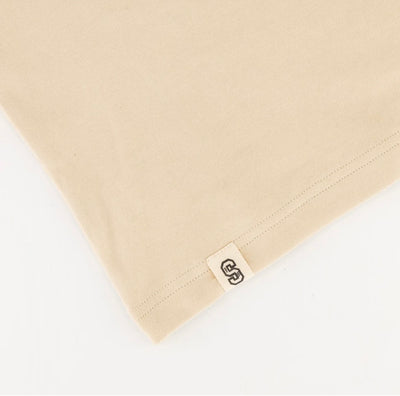 Stillknocks Small Logo Boxy Crew Tee- Ivory