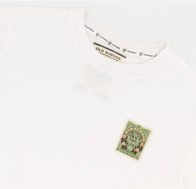 SA Supporters Stamp Reg Crew Tee-White