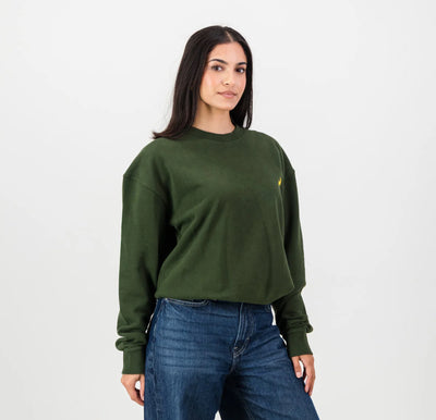 Springboks HS Small logo Crew Sweat - Military Olive