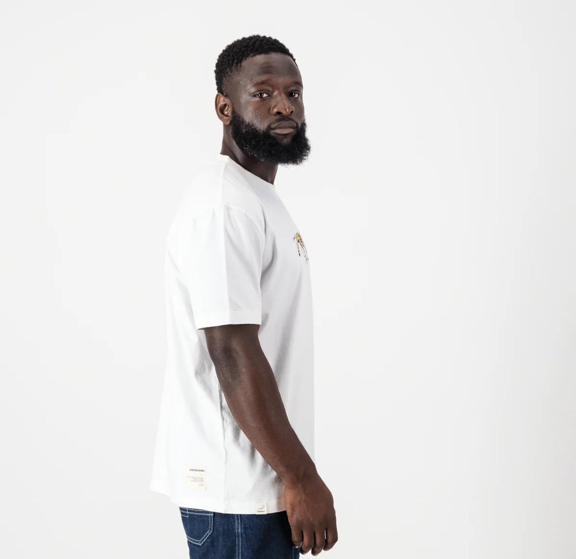 Springboks Graffiti Regular Crew Tee-White