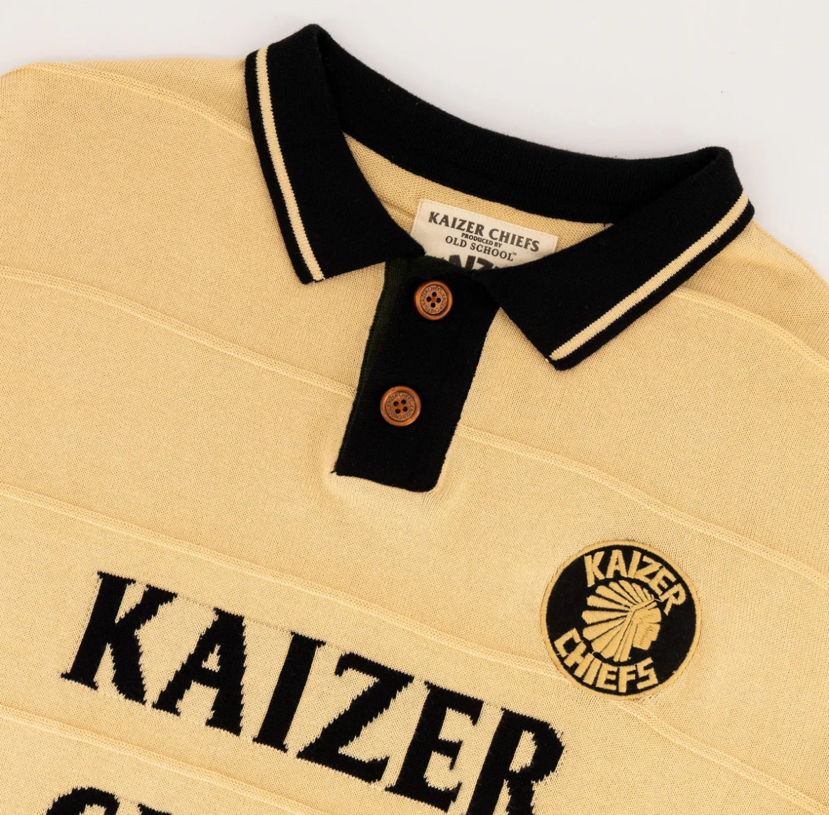 Kaizer Chiefs Long Sleeve Knitted Jersey-Butter