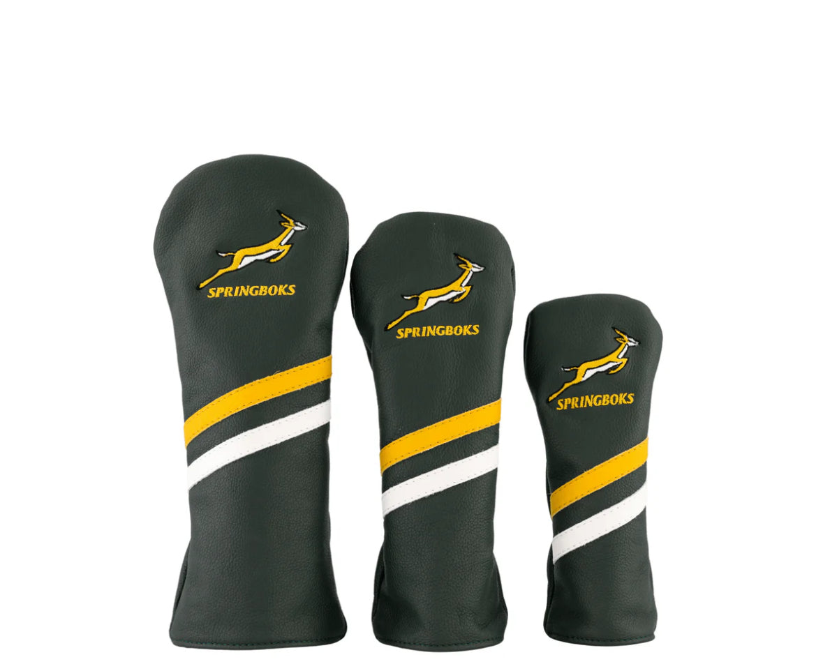 Springboks Leather Golf Cover-OS Green