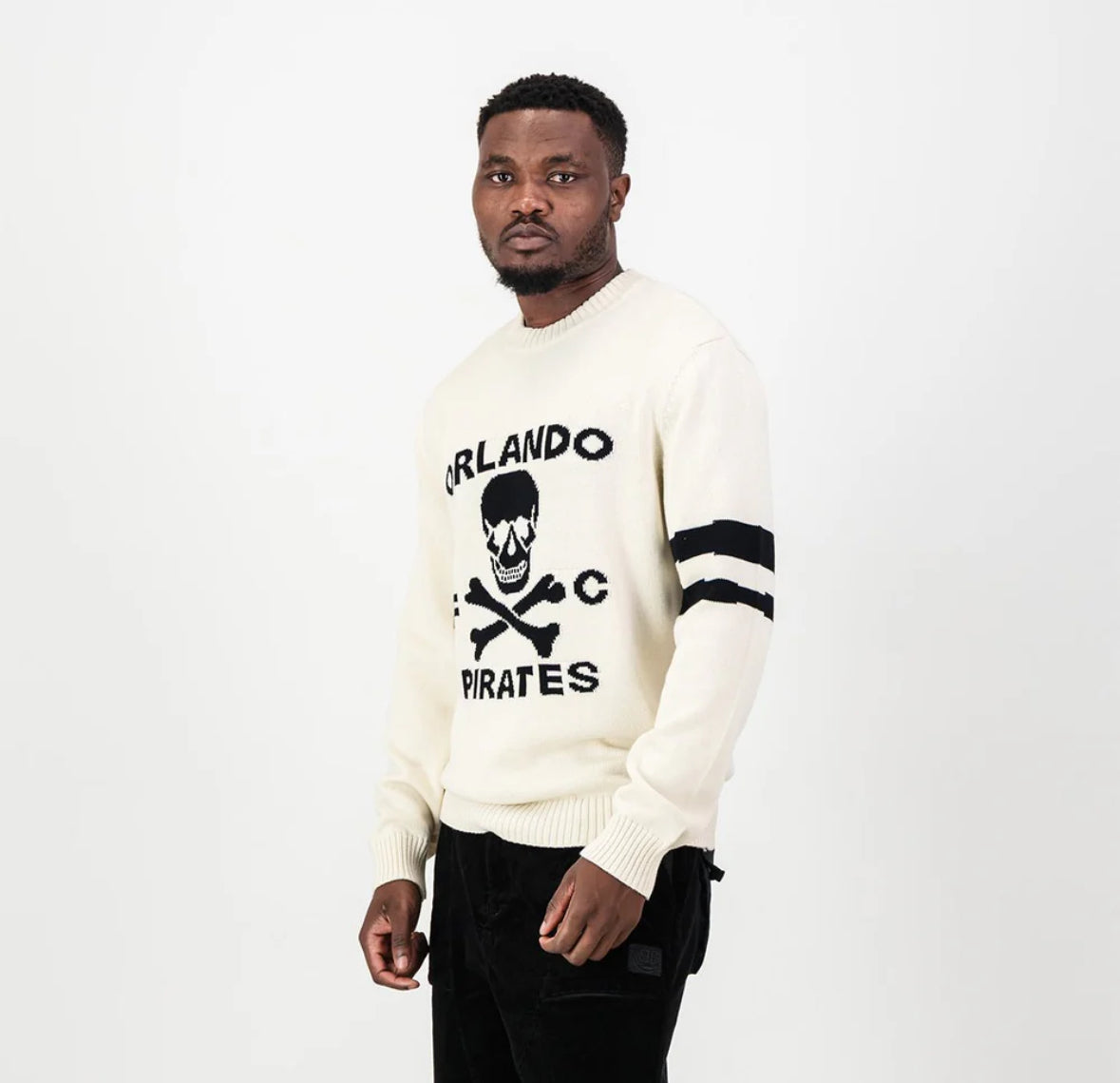 Orlando Pirates Xbone Crew Knit LS Jersey-Ivory