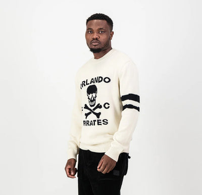 Orlando Pirates Xbone Crew Knit LS Jersey-Ivory