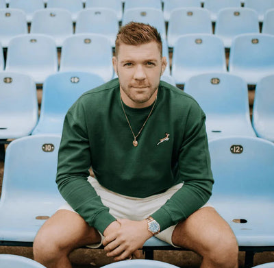 Springboks Nat Badge Crew Neck Sweat-OS Green