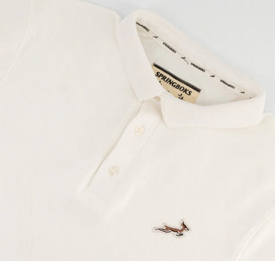 Springboks LC SML Badge SS Polo- White