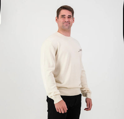 Springboks Faded Bok Crew Neck Knit-Ivory