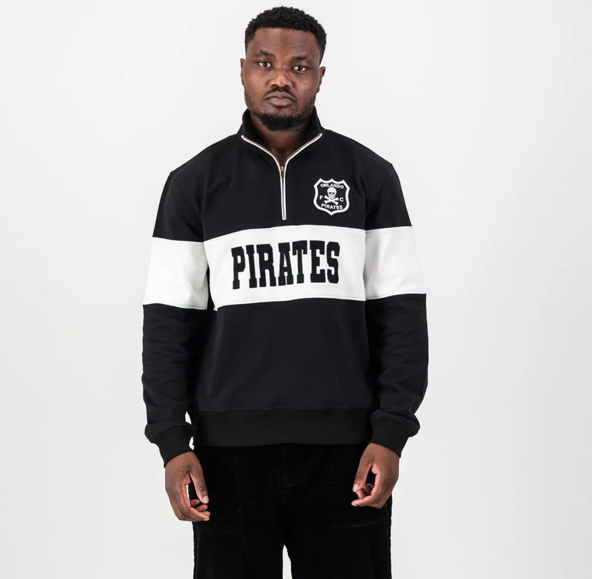 Orlando Pirates Quarter Zip Sweat-Black