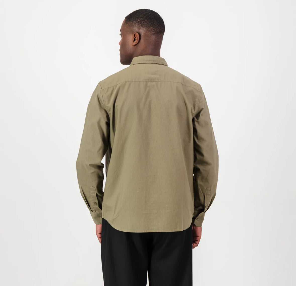 Springboks Tailored LS Oxford Shirt-Taupe