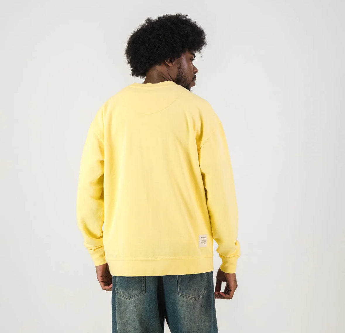 Springboks HS Middle Logo Crew Sweat - Sunshine