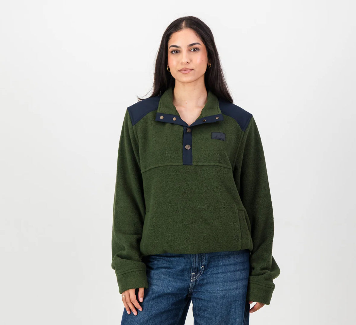 Springboks Fleece Quarter Button Pullover