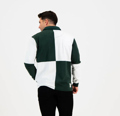 SA Supporters Quartered LS Rugby Jersey-OS Green