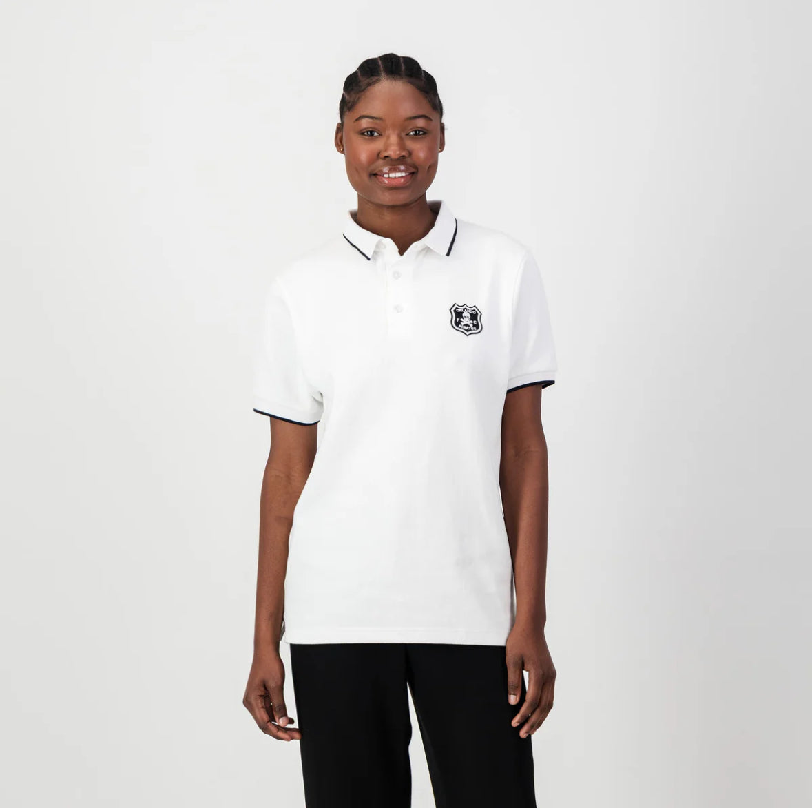 Orlando Pirates Tipped Polo-White