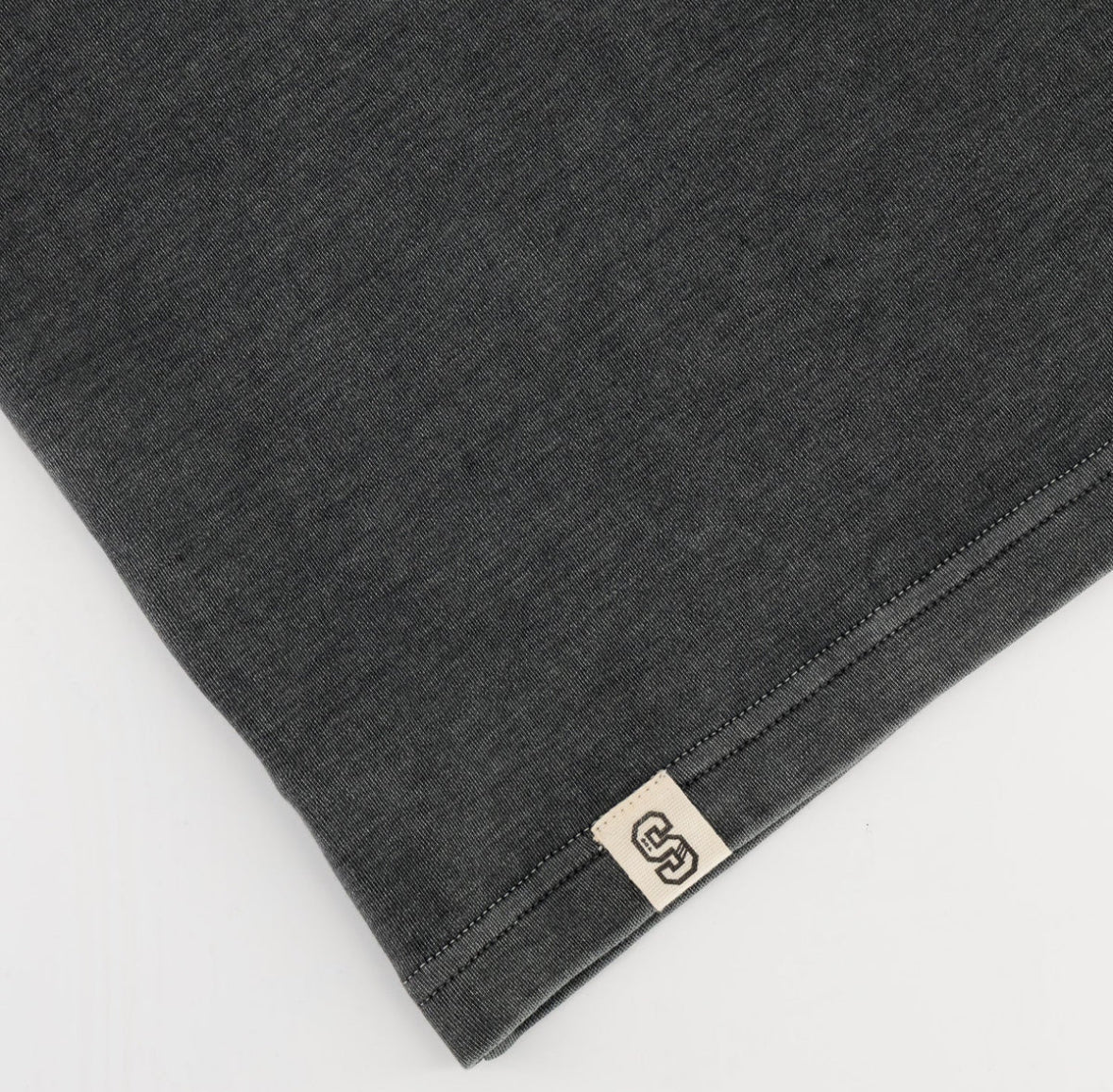 Stillknocks Acid Wash Boxy Crew Tee- Faded Denim