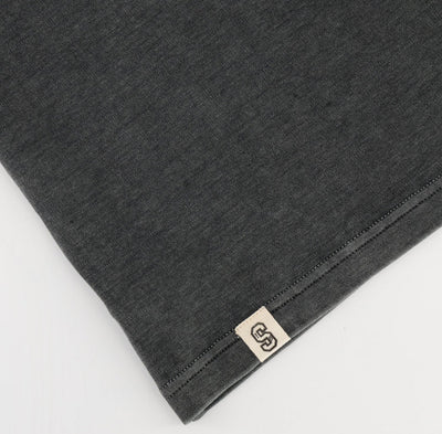 Stillknocks Acid Wash Boxy Crew Tee- Faded Denim