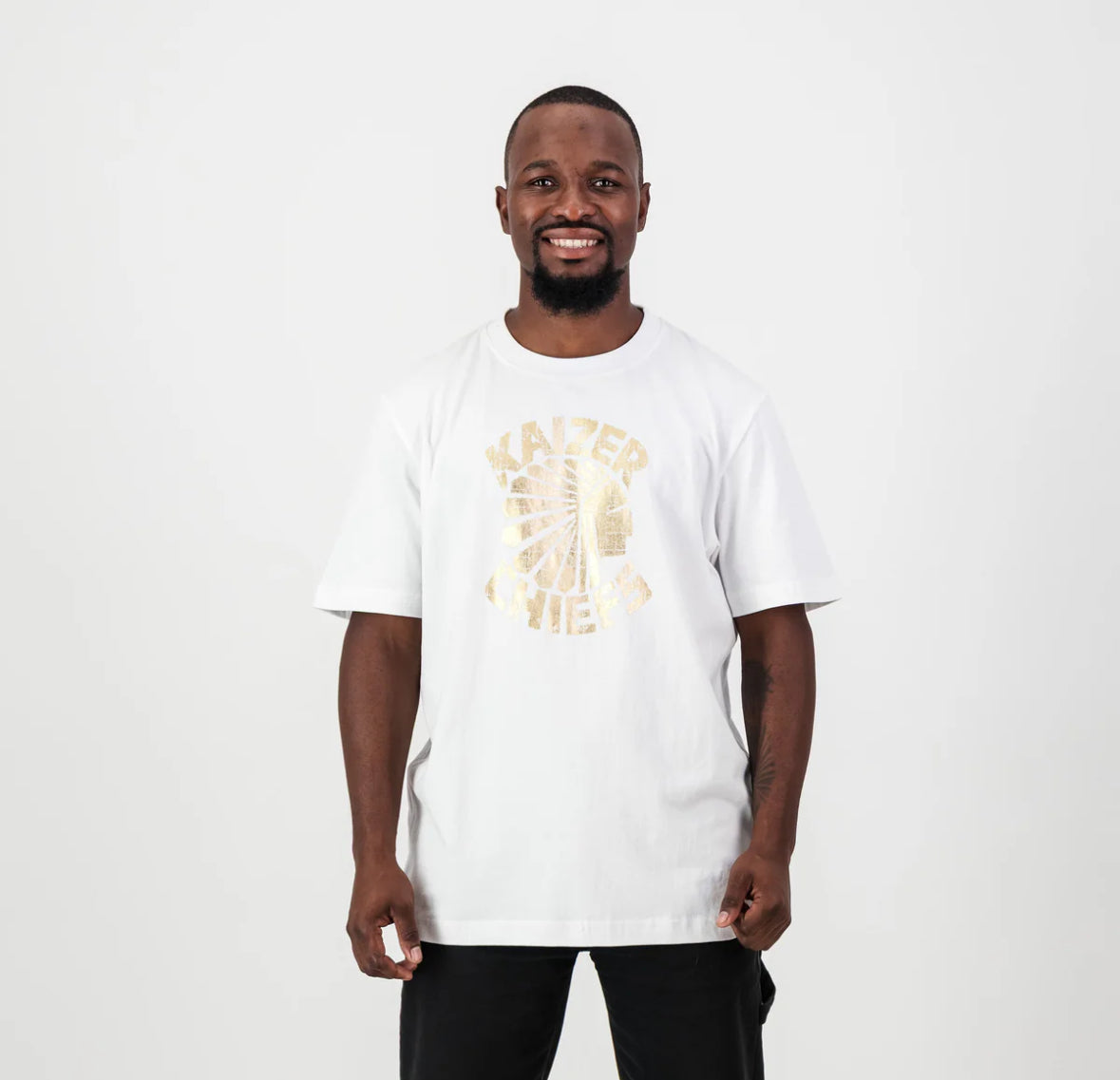 Kaizer Chiefs Vintage Regular Crew Tee-White