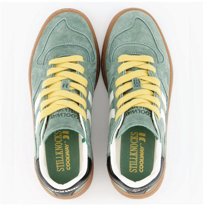 Stillknocks X Coolway X Old School Sneaker-Forest Green