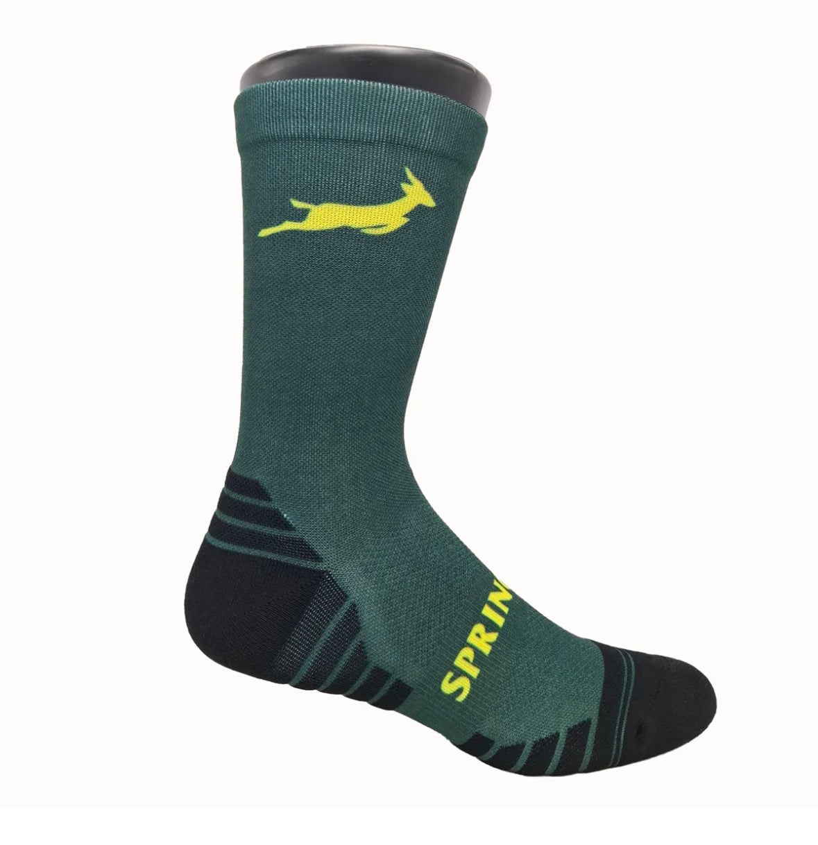 Springboks SML Outline Bok Versus Sock-Green