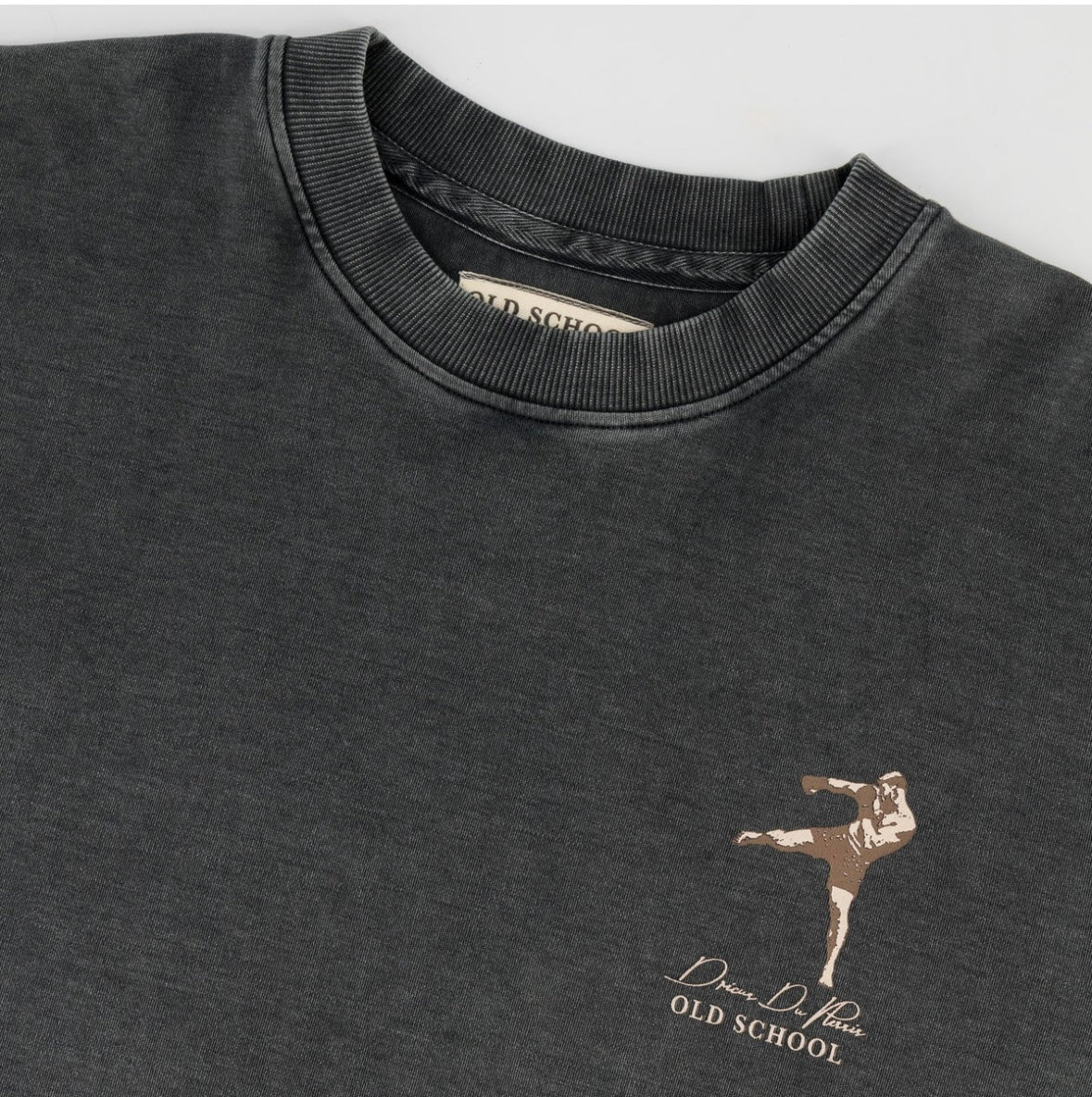 Stillknocks Acid Wash Crew Sweat- Turb Grey