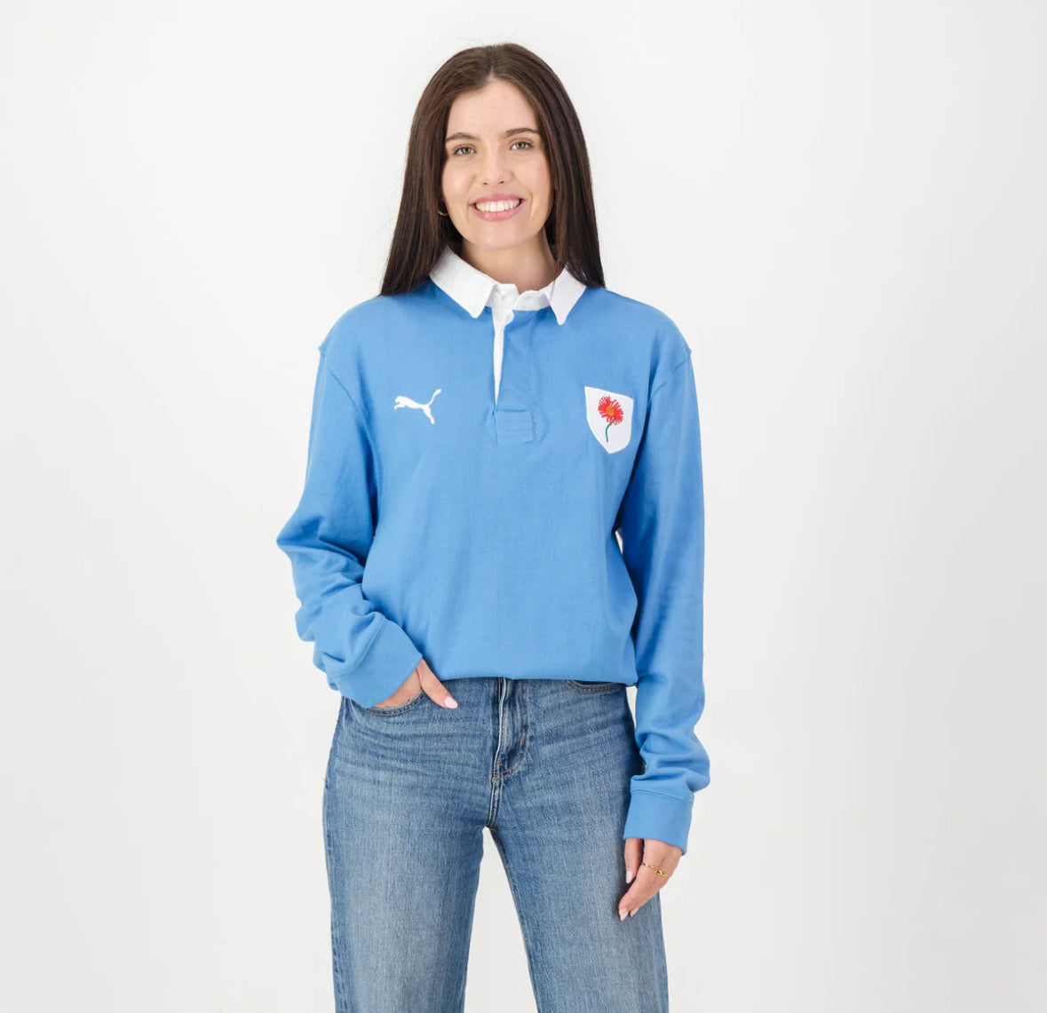 Provincial Bulls Daisy LS Rugby Jersey-Palace Blue