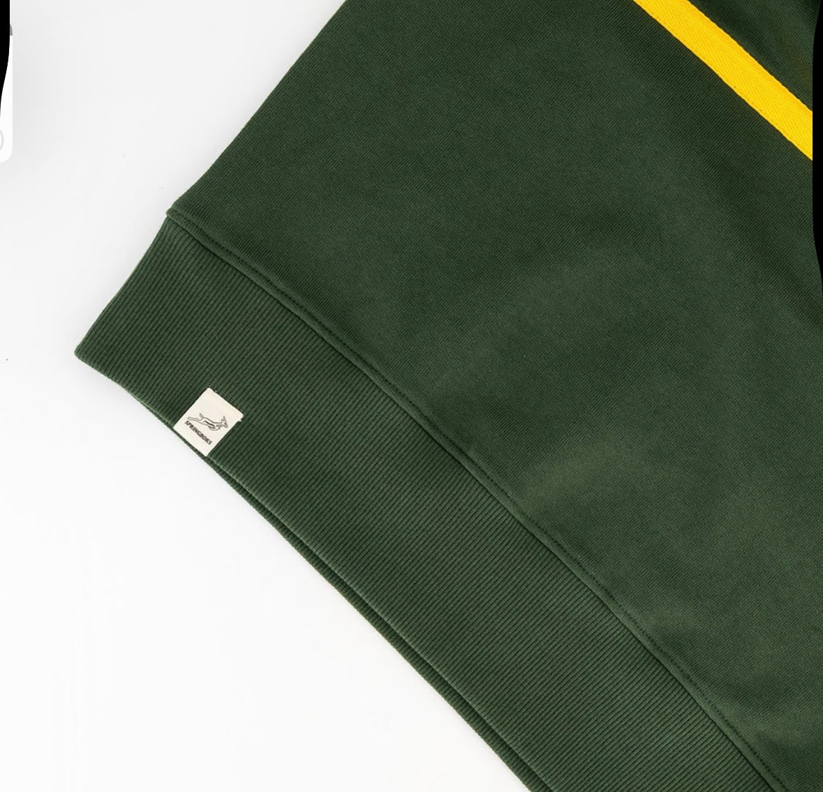 Springboks Twill Hoop Quarter Zip Sweat - OS Green