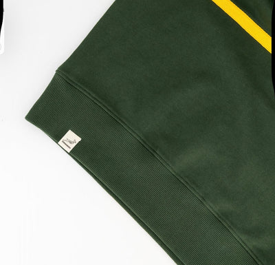 Springboks Twill Hoop Quarter Zip Sweat - OS Green