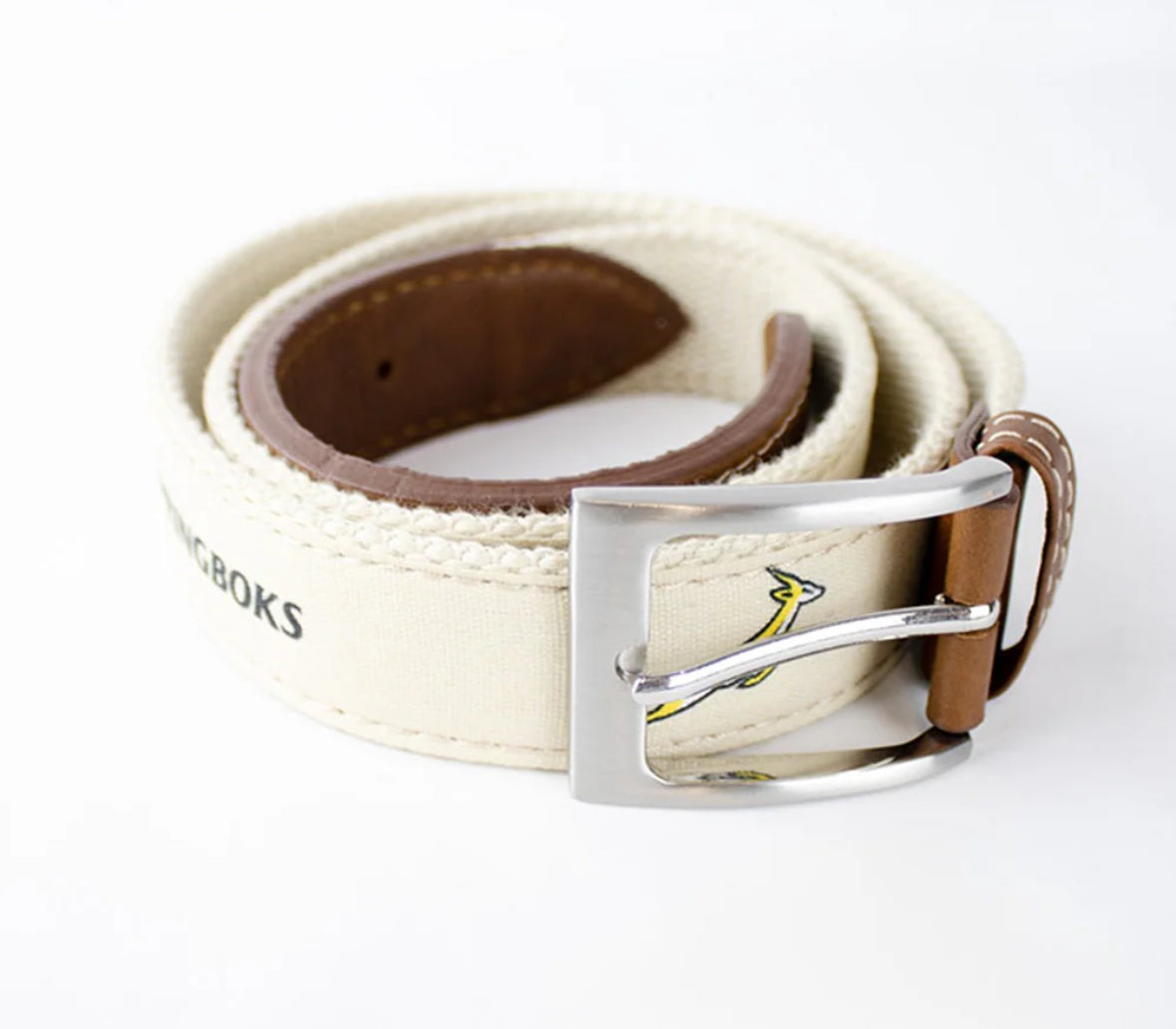 Springboks Golf Belt-Ivory