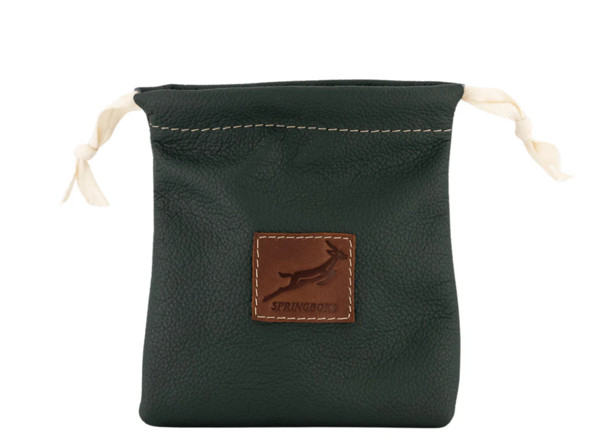 Springboks Tee Drawstring Pouch-Os Green