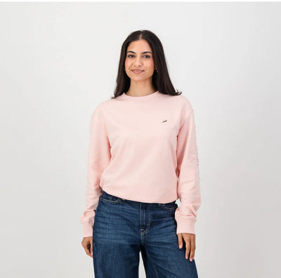 Springboks Metal Rivet Crew Sweat-Rose Quartz