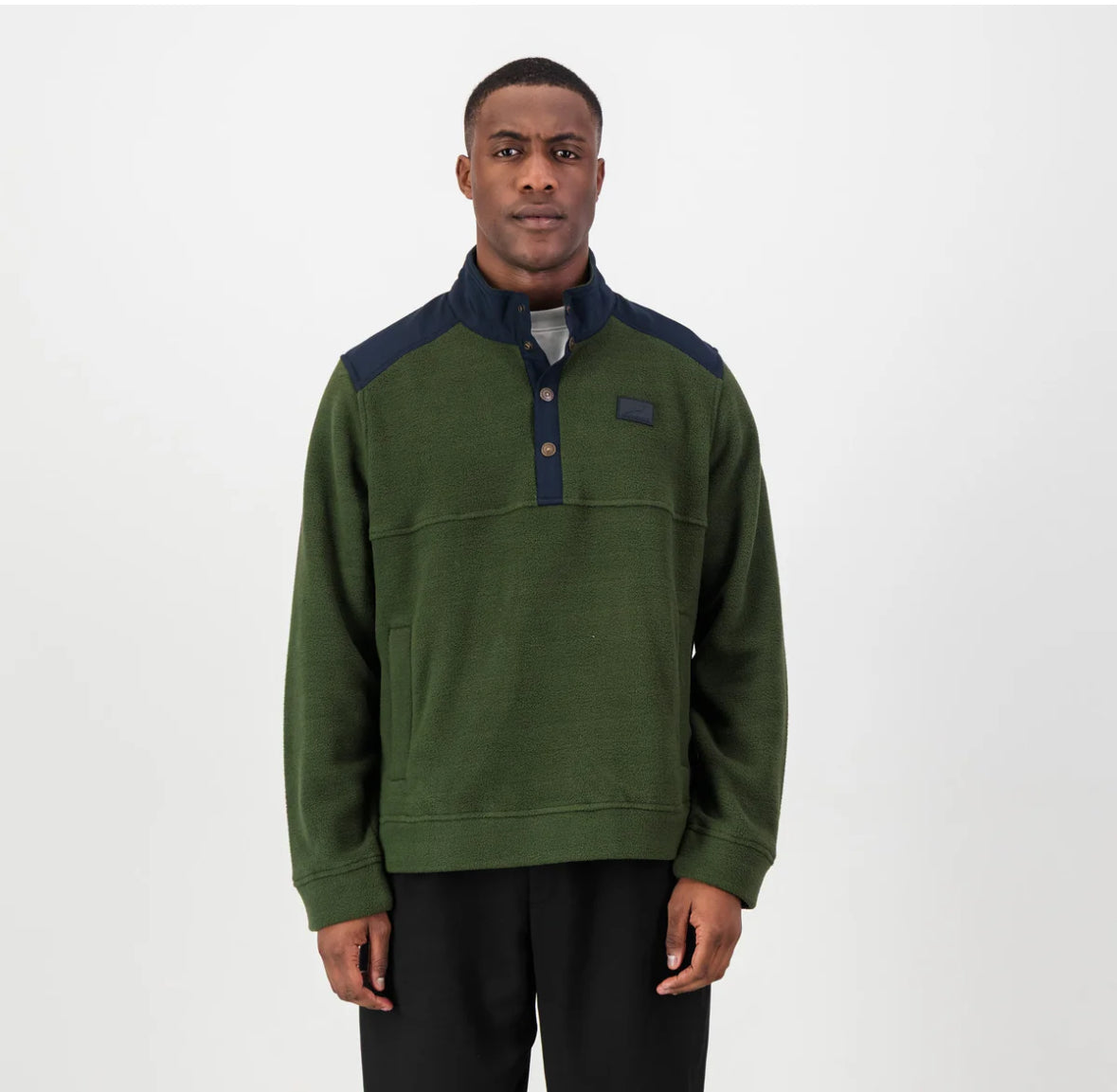 Springboks Fleece Quarter Button Pullover