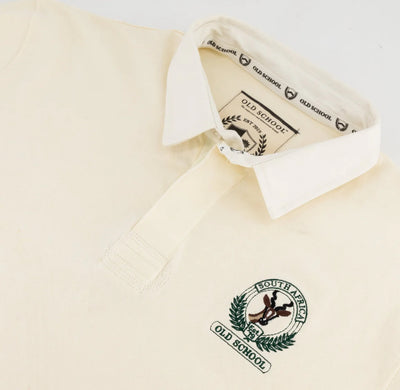 SA Supporters Badge LS Rugby Jersey-Ivory