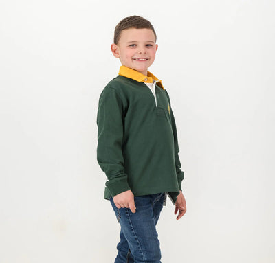 SA Supporters Kids LS Rugby Jersey-OS Green