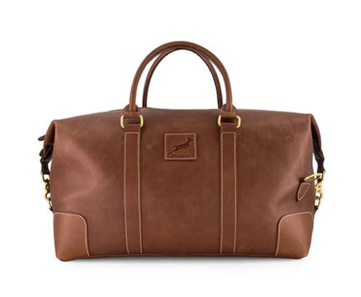 Springboks Weekender Duffle Bag-Dark Brown