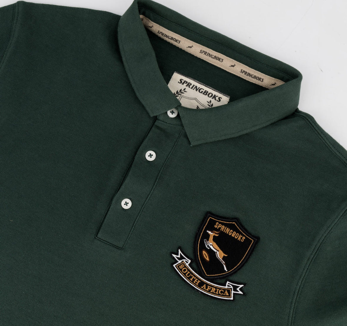 Springboks Shield Polo-OS Green