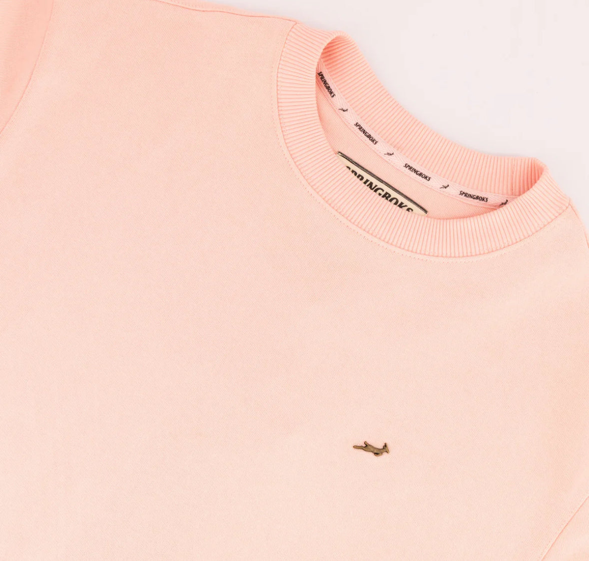 Springboks Metal Rivet Crew Sweat-Rose Quartz