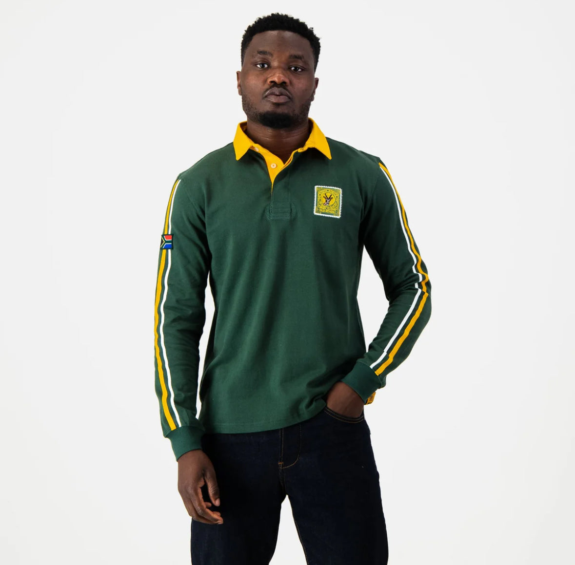 SA Supporters United LS Rugby Jersey-OS Green