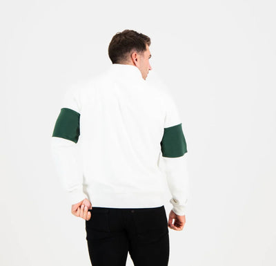 Old School Hoop Quarter Zip Sweat-OS Green